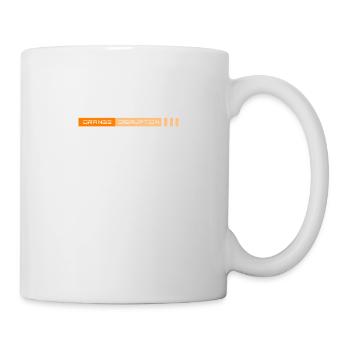 Orange Disruption - Tasse - Weiß - Rechts