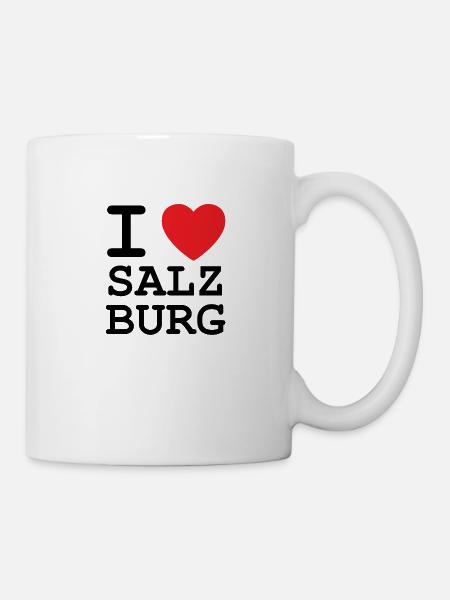 I Love Salzburg - Ich liebe Salzburg - Mug - white