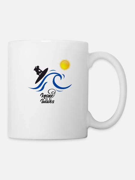 Surfen - Tasse - Weiß