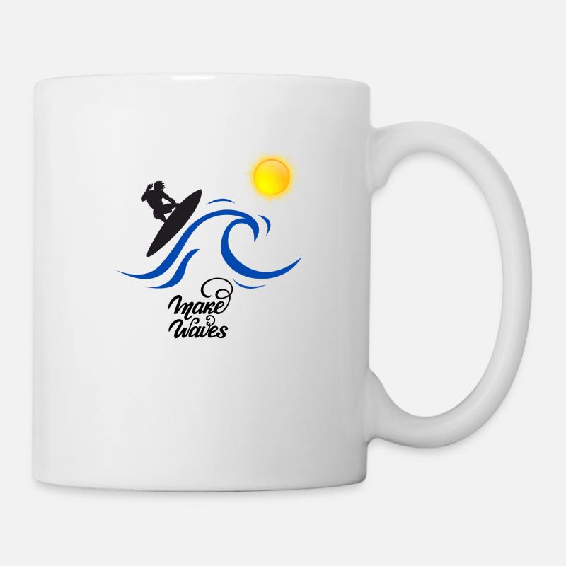 Surfen - Tasse - Weiß