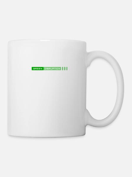 Green Disruption - Tasse - Weiß