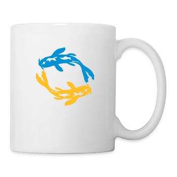 Design Nishikigoi Koi Kreis - Tasse - Weiß - Rechts