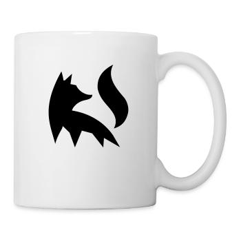 Fox Silhouette Forêt Nature Animal Renard Roux Vecteur - Mug blanc - blanc - Droite