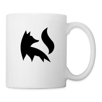 Fox Silhouette Forêt Nature Animal Renard Roux Vecteur - Mug blanc - blanc - Droite