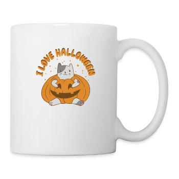 HalloweenCat Tshirt und hoodie - Tasse - Weiß - Rechts