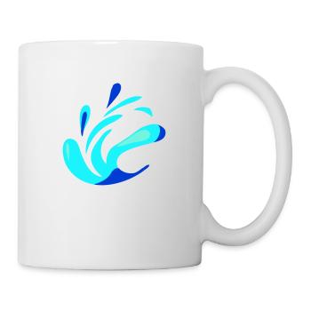 Liquid water (colors customizable) - Mug - white - Right