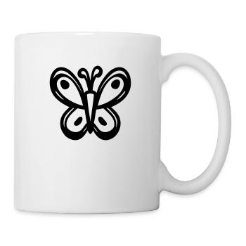 Papillon - Mug blanc - blanc - Droite