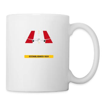 MAD Madrid Airport Espagne - Conception d’avion - Mug blanc - blanc - Droite