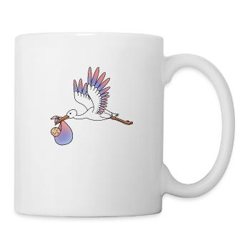 Storch - Tasse - Weiß - Rechts