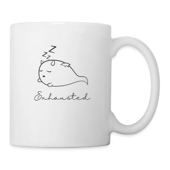 Exhausted - finished - Mug - white - Right