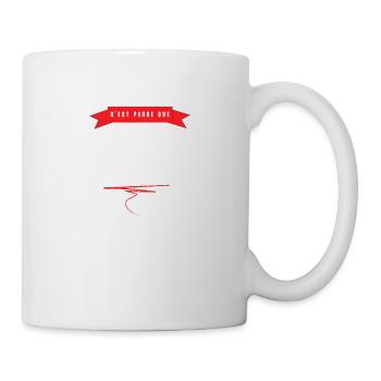 c'est parce que la nuit tombe que le ciel est bleu - Mug blanc - blanc - Droite