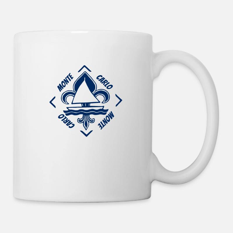 Monte Carlo à Monaco, France. Vacances à la mer. - Mug blanc - blanc