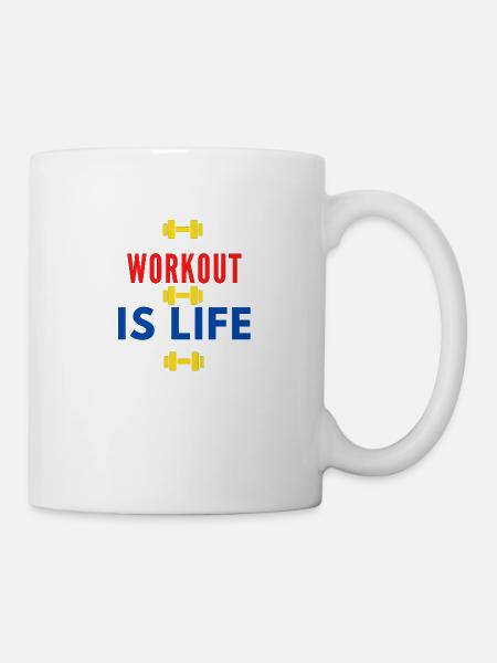 Workout - Tasse - Weiß
