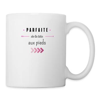 parfaite de la tête aux pieds - Mug blanc - blanc - Droite