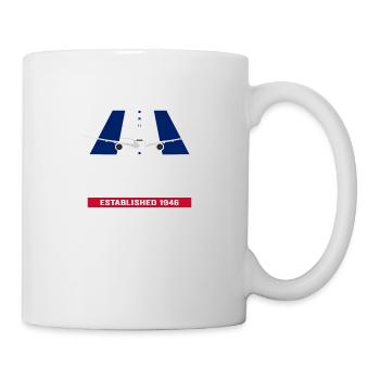 LHR Londres Heathrow Airport UK - Conception d’avion - Mug blanc - blanc - Droite