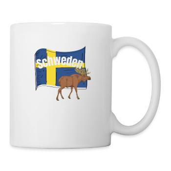 Schweden - Tasse - Weiß - Rechts