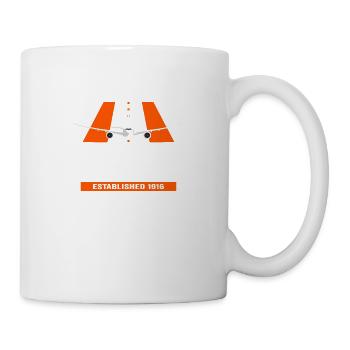 AMS Amsterdam Schiphol Airport - Conception d’avion - Mug blanc - blanc - Droite