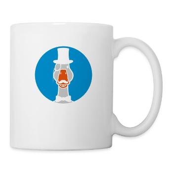 Comic Gans Sir Monokel - Tasse - Weiß - Rechts