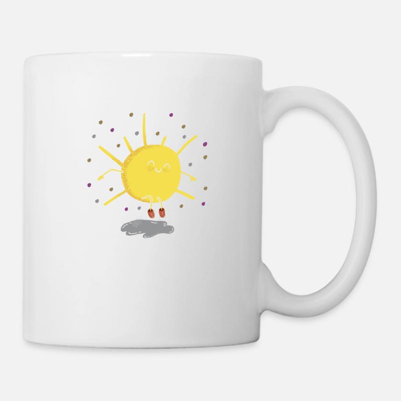Sautez en automne - Mug blanc - blanc