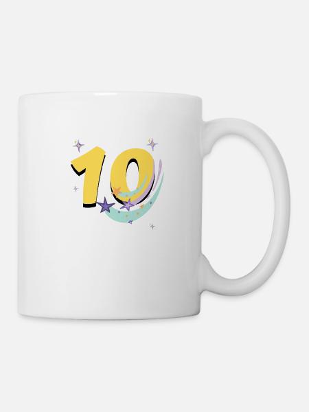 10-jähriges Jubiläum (10-jähriges Geschenk) - Tasse - Weiß