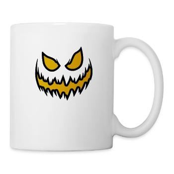 Visage effrayant Halloween - Mug blanc - blanc - Droite