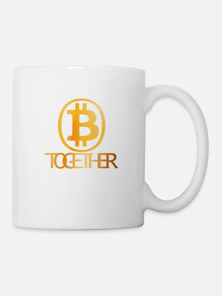 Bitcoin zusammen - Tasse - Weiß
