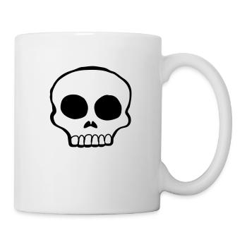Design Skull Skeleton cool - Mug blanc - blanc - Droite