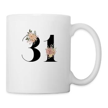 31st anniversary flowers (Gift of 31 years) - Mug - white - Right