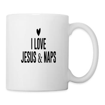 I love Jesus & Naps - Tasse - Weiß - Rechts