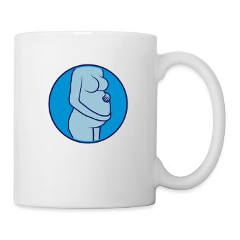 Maman Femme Enceinte Ventre - Mug blanc - blanc - Droite