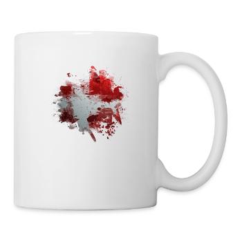 Danemark copenhague drapeau danois scandinavie - Mug blanc - blanc - Droite