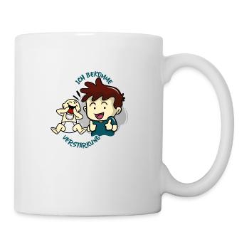 Bruder bekommt Verstärkung (brünett) - Tasse - Weiß - Rechts