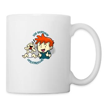 Bruder bekommt Verstärkung (rot) - Tasse - Weiß - Rechts