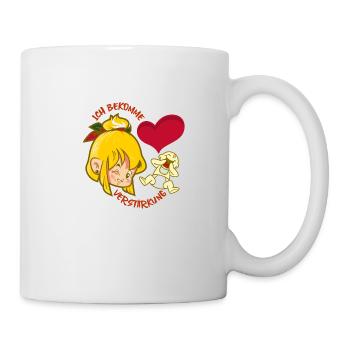 Schwester bekommt Verstärkung (blond) - Tasse - Weiß - Rechts