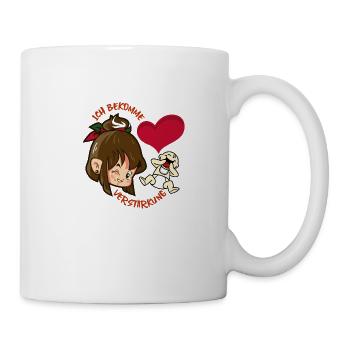 Schwester bekommt Verstärkung (braun) - Tasse - Weiß - Rechts
