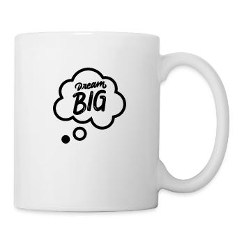 T shirt dream big - Mug blanc - blanc - Droite