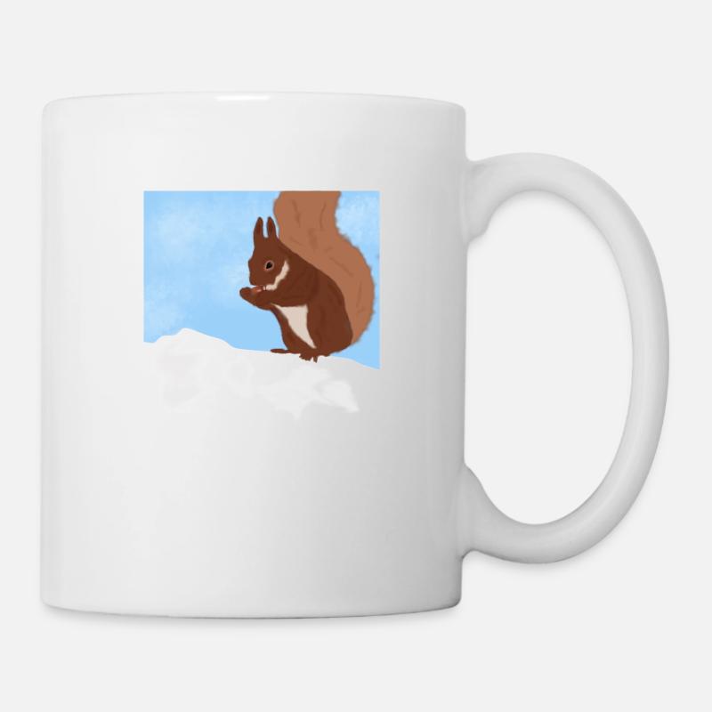 Eichhörnchen - Tasse - Weiß
