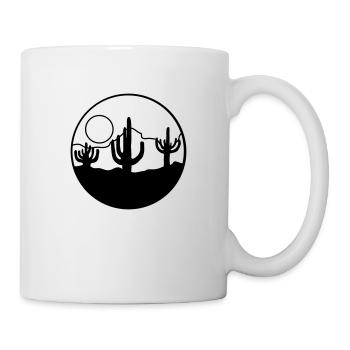 Nature Sun Desert Landscape - Mug - white - Right