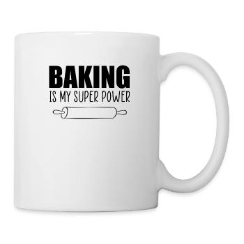 Baking is my super power funny quote - Mug - white - Right
