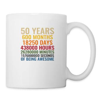 50 years - Mug - white - Right