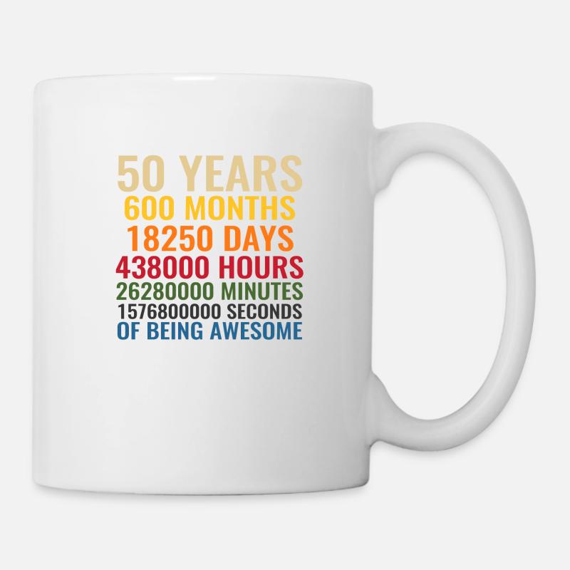 50 ans - Mug blanc - blanc