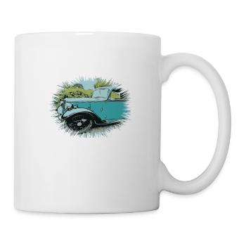 Voiture - Mug blanc - blanc - Droite