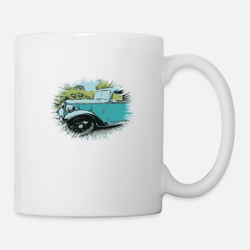 Auto - Tasse - Weiß