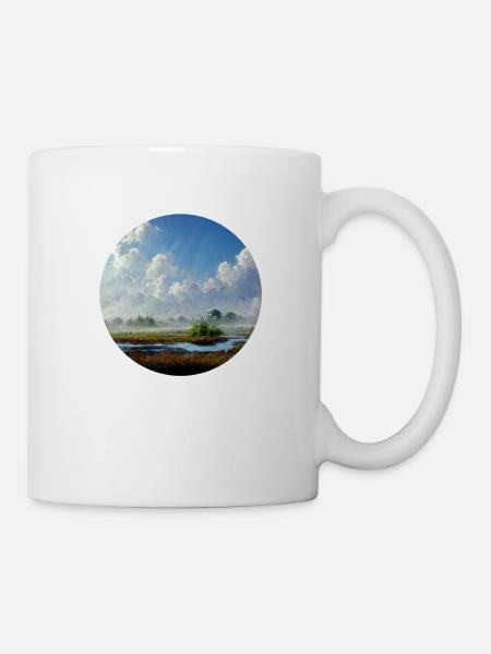Himmel im Land - Tasse - Weiß