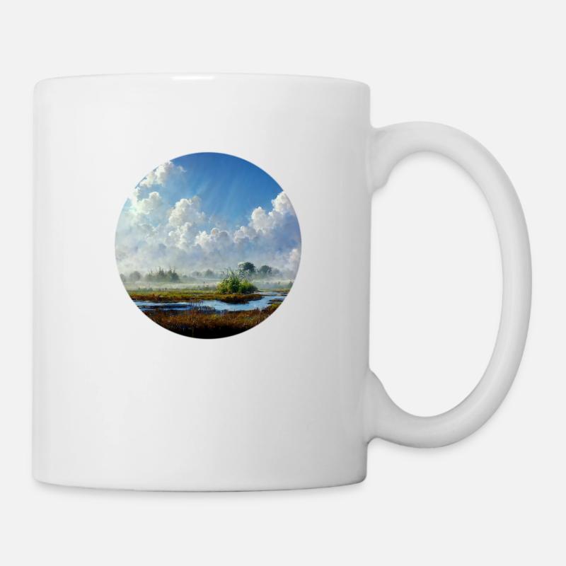 Himmel im Land - Tasse - Weiß