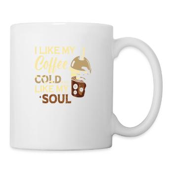 J’aime le café froid ... comme mon âme - Mug blanc - blanc - Droite