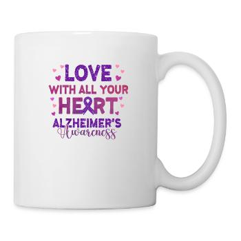Alzheimer's Disease Brain Forgotten Forgetful - Mug - white - Right