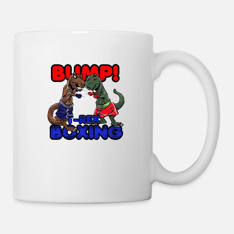 T-Rex Boxen - Tasse - Weiß