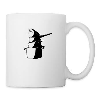 Kochtöpfe sw - Tasse - Weiß - Rechts
