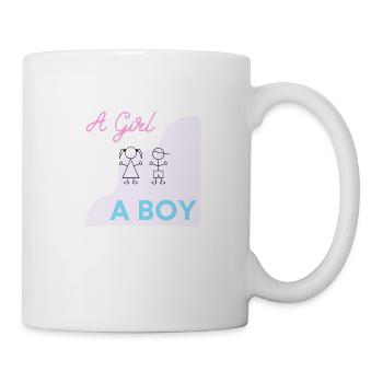 Boy or Girl - Tasse - Weiß - Rechts